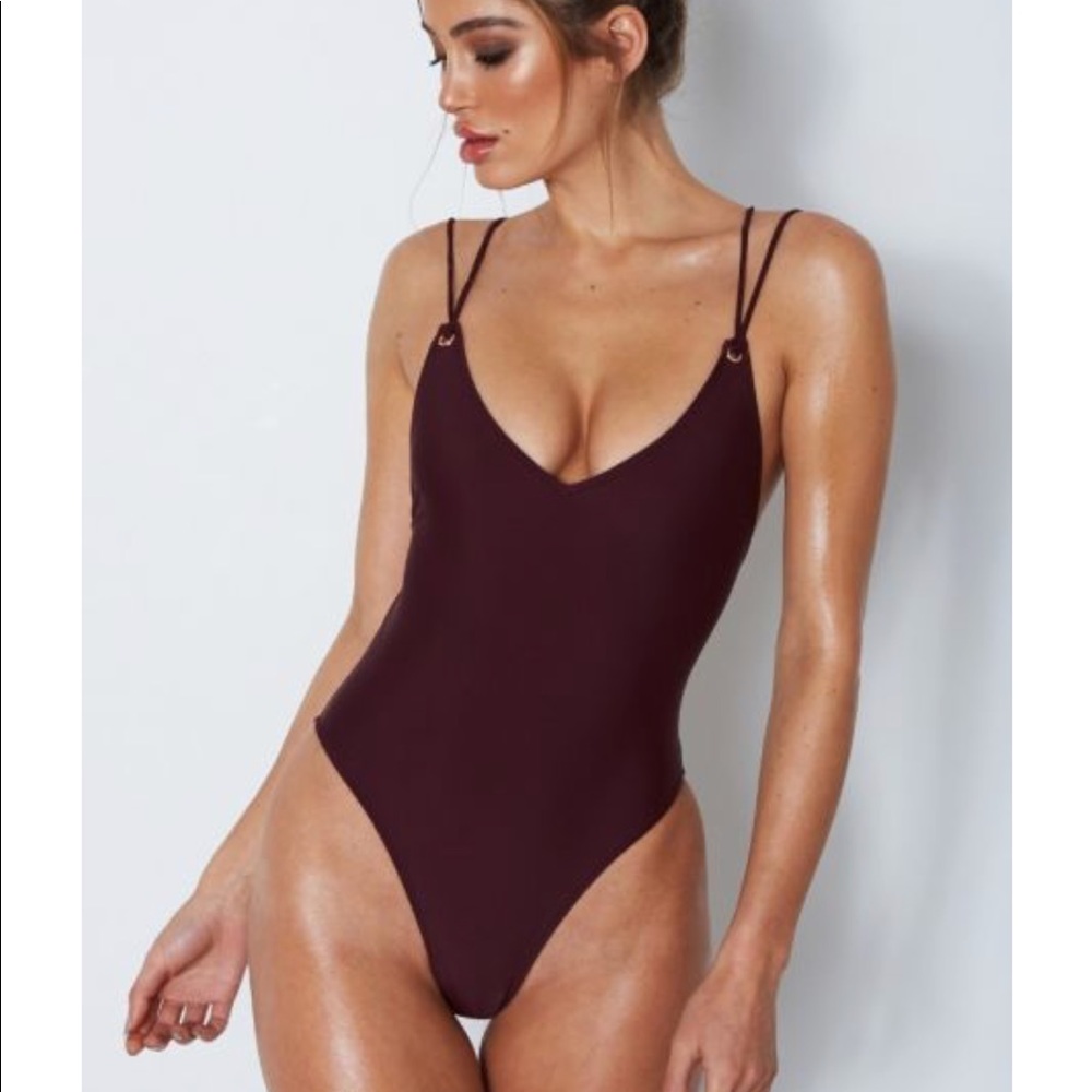 White fox boutique one piece bathing suit